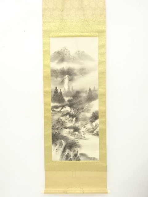 JAPANESE COLLECTIBLE / HANGING SCROLL / INK / LANDSCAPE BY DAIGEN / IN